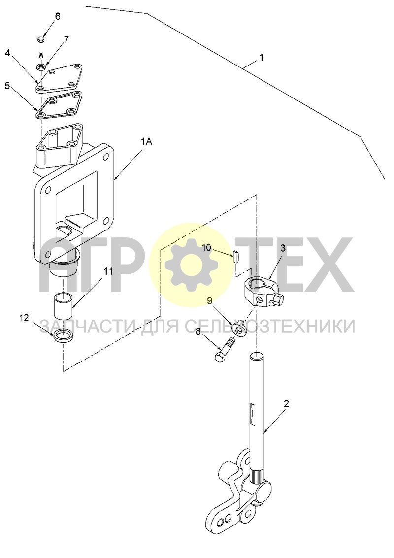 Чертеж Механизм выбора передачи в сборе (07G01)